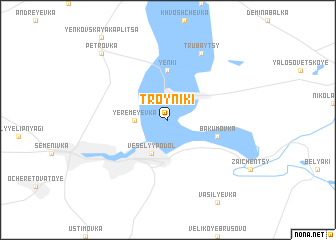 map of Troyniki