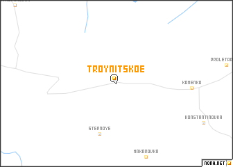 map of Troynītskoe