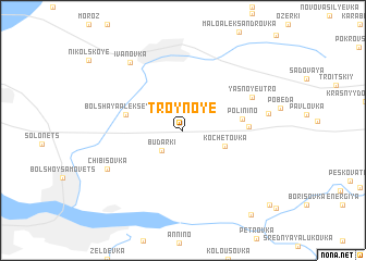 map of Troynoye