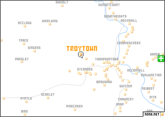 map of Troy Town