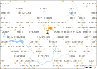 map of Trpín