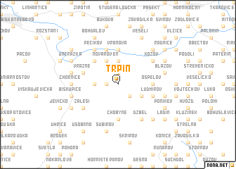 map of Trpín