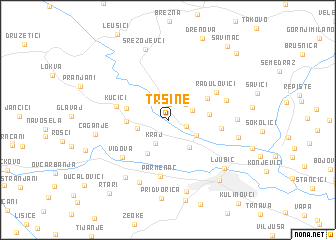 map of Trsine