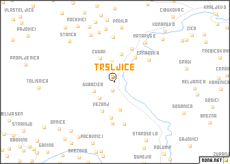 map of Tršljice