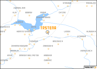 map of Trstená