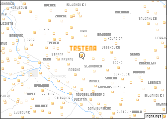 map of Trstena