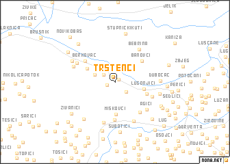 map of Trstenci