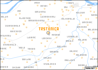 map of Trstenica