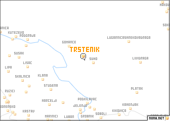 map of (( Trstenik ))