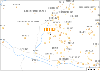 map of Trtica