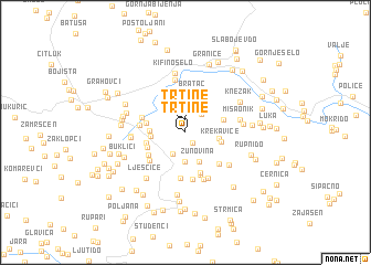 map of Trtine