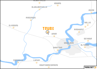 map of Truax