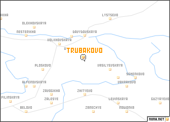 map of Trubakovo