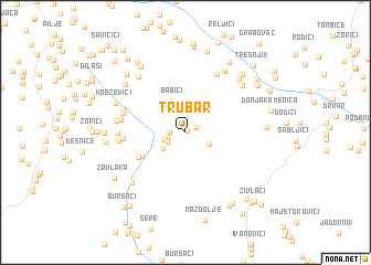 map of Trubar