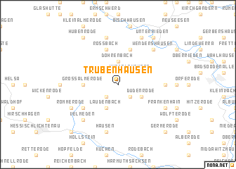 map of Trubenhausen