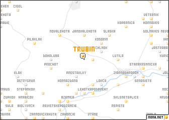 map of Trubín