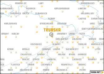 map of Trubská