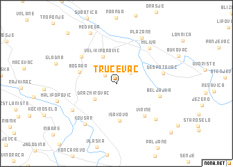 map of Trućevac