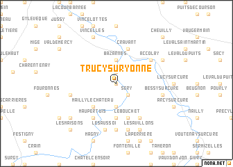 map of Trucy-sur-Yonne