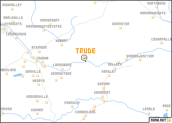 map of Trude