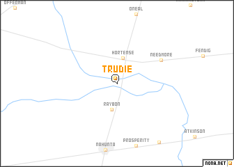 map of Trudie