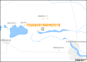 map of Trudovaya Armeniya