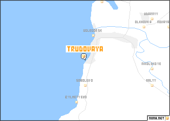 map of Trudovaya