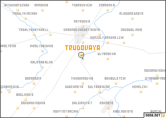 map of Trudovaya