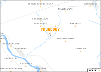 map of Trudovoy