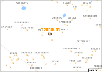 map of Trudovoy