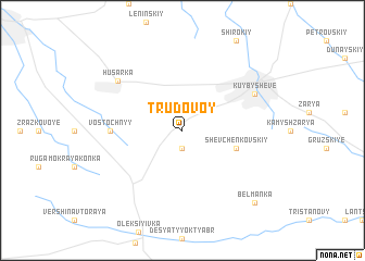 map of Trudovoy