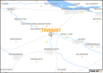 map of Trudovoy