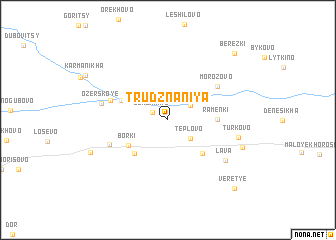 map of Trud Znaniya