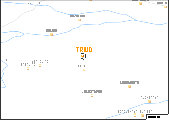 map of Trud