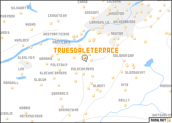 map of Truesdale Terrace