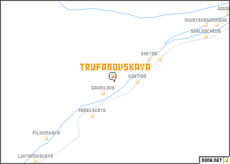 map of Trufanovskaya