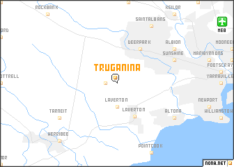 map of Truganina