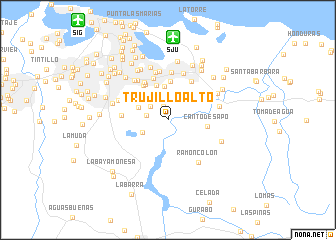 map of Trujillo Alto