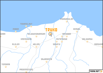 map of Truko