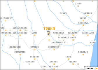 map of Truko