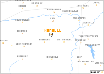 map of Trumbull