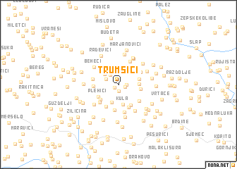 map of Trumšići