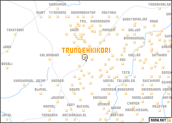 map of Trundeh ki Kori