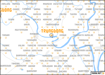 map of Trung Dông