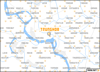 map of Trung Hòa