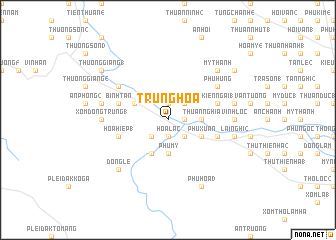 map of Trung Hòa