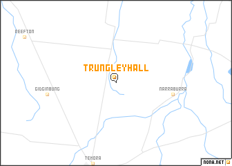 map of Trungley Hall