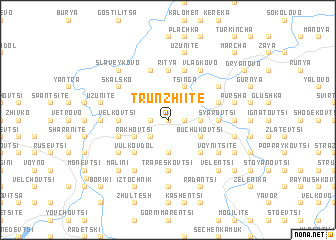 map of Trŭnzhiite