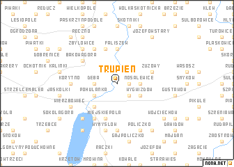 map of Trupień