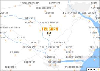 map of Trusham